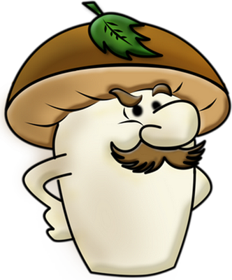 champignon - légume - alimentation - smiley émoticône émoji cartoon clipart illustration - artémotic
