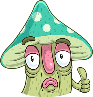 champignon - légume - alimentation - smiley émoticône émoji cartoon clipart illustration - artémotic