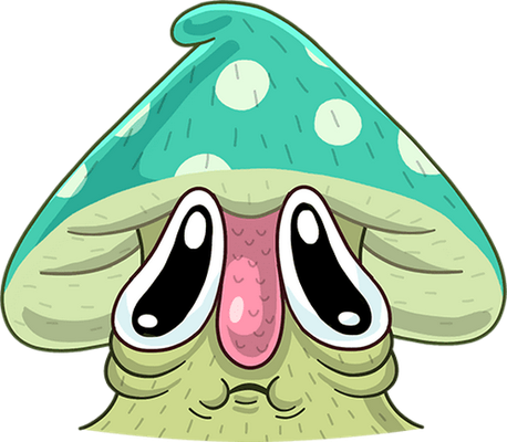 champignon - légume - alimentation - smiley émoticône émoji cartoon clipart illustration - artémotic