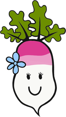 radis - légume - alimentation - smiley émoticône émoji cartoon clipart illustration - artémotic