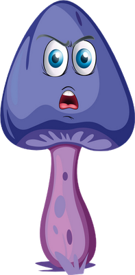 champignon - légume - alimentation - smiley émoticône émoji cartoon clipart illustration - artémotic