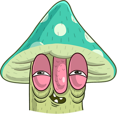 champignon - légume - alimentation - smiley émoticône émoji cartoon clipart illustration - artémotic