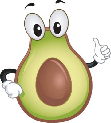 avocat - légume - alimentation - smiley émoticône émoji cartoon clipart illustration - artémotic