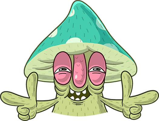 champignon - légume - alimentation - smiley émoticône émoji cartoon clipart illustration - artémotic