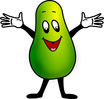 avocat - légume - alimentation - smiley émoticône émoji cartoon clipart illustration - artémotic