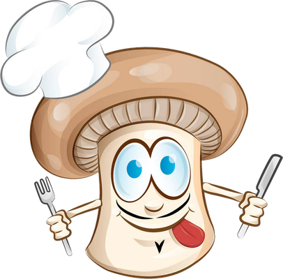 champignon - légume - alimentation - smiley émoticône émoji cartoon clipart illustration - artémotic