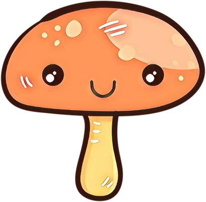champignon - légume - alimentation - smiley émoticône émoji cartoon clipart illustration - artémotic