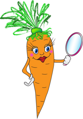 carotte - légume - alimentation - smiley émoticône émoji cartoon clipart illustration - artémotic