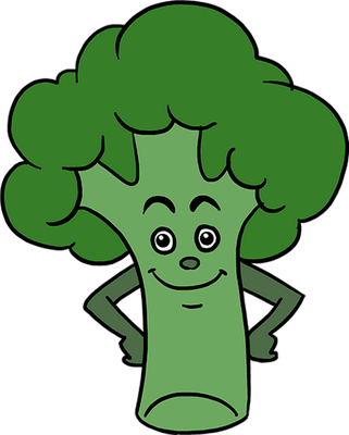 brocoli - légume - alimentation - smiley émoticône émoji cartoon clipart illustration - artémotic