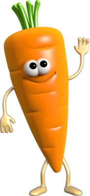 carotte - légume - alimentation - smiley émoticône émoji cartoon clipart illustration - artémotic