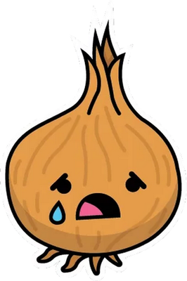 oignon - légume - alimentation - smiley émoticône émoji cartoon clipart illustration - artémotic