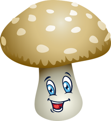 champignon - légume - alimentation - smiley émoticône émoji cartoon clipart illustration - artémotic