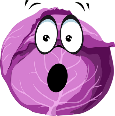 chou - légume - alimentation - smiley émoticône émoji cartoon clipart illustration - artémotic
