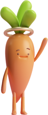 carotte - légume - alimentation - smiley émoticône émoji cartoon clipart illustration - artémotic