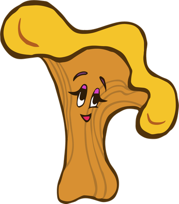 champignon - légume - alimentation - smiley émoticône émoji cartoon clipart illustration - artémotic