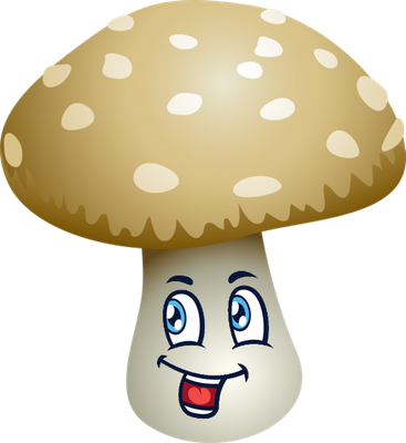 champignon - légume - alimentation - smiley émoticône émoji cartoon clipart illustration - artémotic