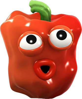 poivron - légume - alimentation - smiley émoticône émoji cartoon clipart illustration - artémotic
