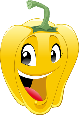 poivron - légume - alimentation - smiley émoticône émoji cartoon clipart illustration - artémotic