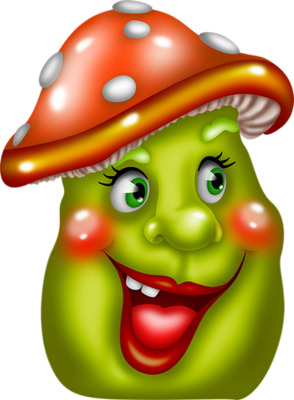 champignon - légume - alimentation - smiley émoticône émoji cartoon clipart illustration - artémotic