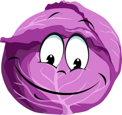 chou - légume - alimentation - smiley émoticône émoji cartoon clipart illustration - artémotic