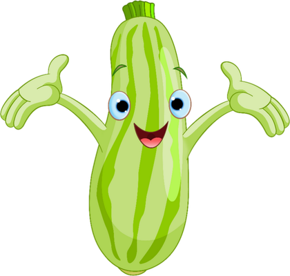 courgette - légume - alimentation - smiley émoticône émoji cartoon clipart illustration - artémotic