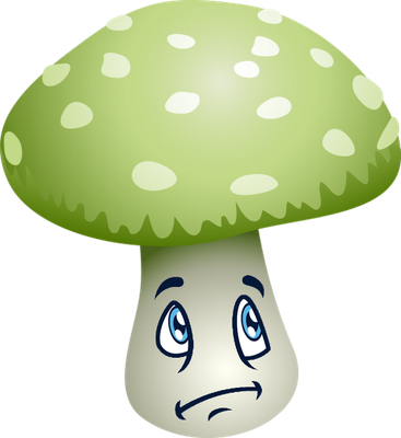 champignon - légume - alimentation - smiley émoticône émoji cartoon clipart illustration - artémotic