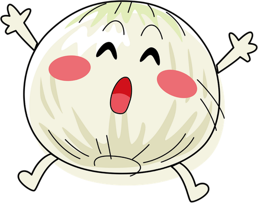 oignon - légume - alimentation - smiley émoticône émoji cartoon clipart illustration - artémotic