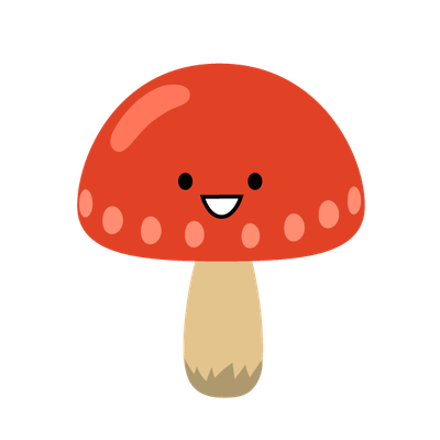 champignon - légume - alimentation - smiley émoticône émoji cartoon clipart illustration - artémotic