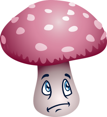 champignon - légume - alimentation - smiley émoticône émoji cartoon clipart illustration - artémotic
