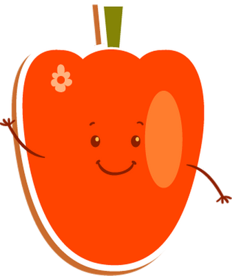 poivron - légume - alimentation - smiley émoticône émoji cartoon clipart illustration - artémotic