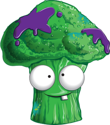 brocoli - légume - alimentation - smiley émoticône émoji cartoon clipart illustration - artémotic