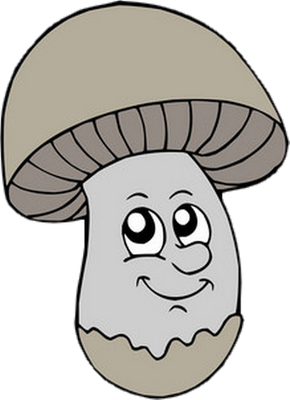 champignon - légume - alimentation - smiley émoticône émoji cartoon clipart illustration - artémotic