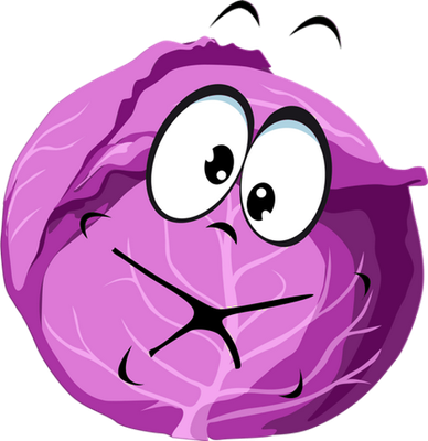 chou - légume - alimentation - smiley émoticône émoji cartoon clipart illustration - artémotic