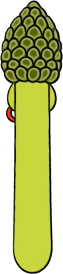asperge - légume - alimentation - smiley émoticône émoji cartoon clipart illustration - artémotic