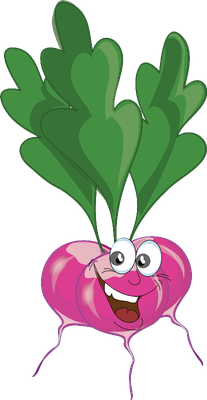 radis - légume - alimentation - smiley émoticône émoji cartoon clipart illustration - artémotic