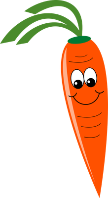 carotte - légume - alimentation - smiley émoticône émoji cartoon clipart illustration - artémotic