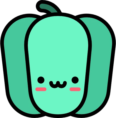 poivron - légume - alimentation - smiley émoticône émoji cartoon clipart illustration - artémotic