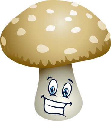 champignon - légume - alimentation - smiley émoticône émoji cartoon clipart illustration - artémotic