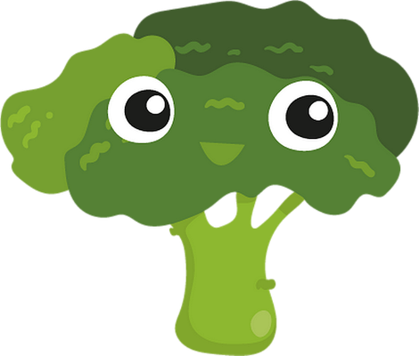 brocoli - légume - alimentation - smiley émoticône émoji cartoon clipart illustration - artémotic