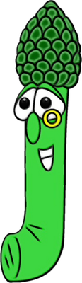 asperge - légume - alimentation - smiley émoticône émoji cartoon clipart illustration - artémotic