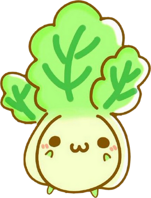 chou chinois - légume - alimentation - smiley émoticône émoji cartoon clipart illustration - artémotic