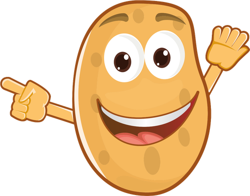 pomme de terre - légume - alimentation - smiley émoticône émoji cartoon clipart illustration - artémotic