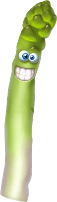 asperge - légume - alimentation - smiley émoticône émoji cartoon clipart illustration - artémotic
