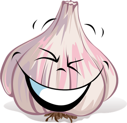 ail - légume - alimentation - smiley émoticône émoji cartoon clipart illustration - artémotic