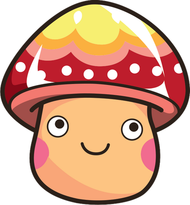 champignon - légume - alimentation - smiley émoticône émoji cartoon clipart illustration - artémotic
