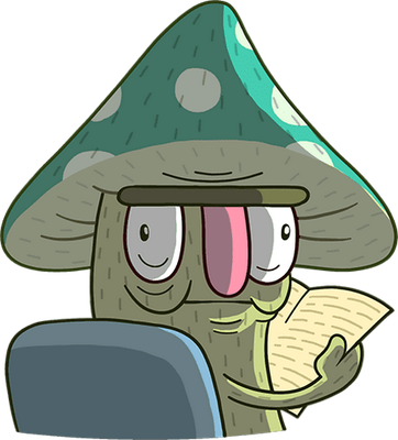 champignon - légume - alimentation - smiley émoticône émoji cartoon clipart illustration - artémotic