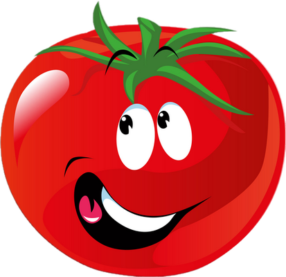 tomate - légume - alimentation - smiley émoticône émoji cartoon clipart illustration - artémotic