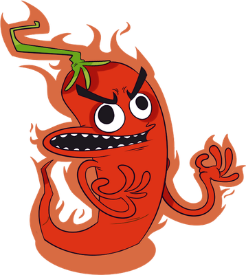 piment - légume - alimentation - smiley émoticône émoji cartoon clipart illustration - artémotic