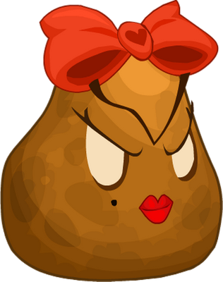 pomme de terre - légume - alimentation - smiley émoticône émoji cartoon clipart illustration - artémotic
