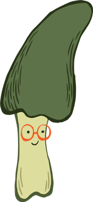 champignon - légume - alimentation - smiley émoticône émoji cartoon clipart illustration - artémotic